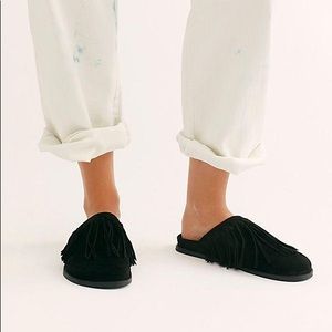 Free People Odessa Fringe Footbed Slides